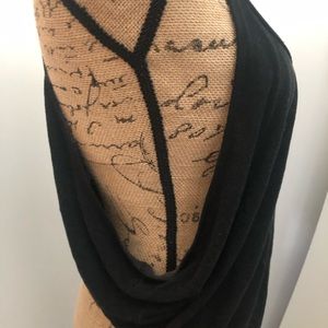 free people washed black tank top